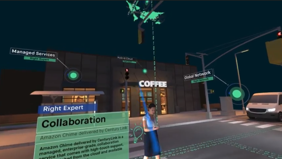 Screenshot from CenturyLink VR experience "Why Milliseconds Matter"